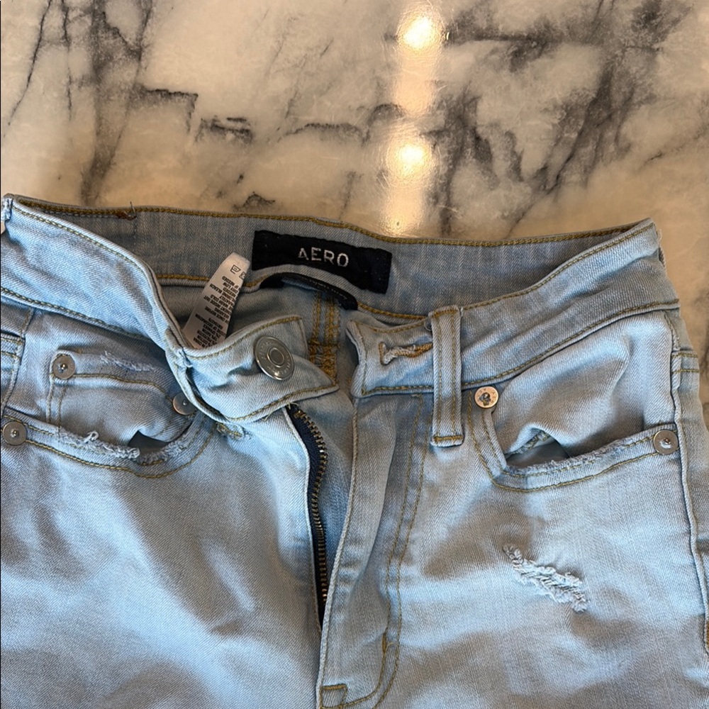 Blue High Rise Denim Jeans - Picture 3 of 4